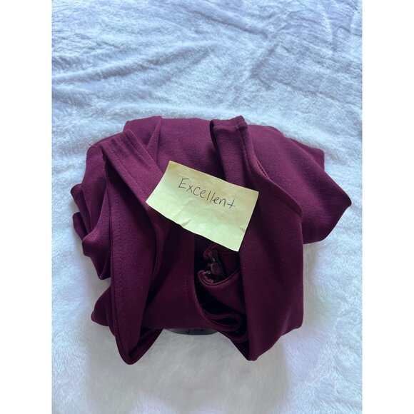 Lulus I Feel Good Skort Dress Women's Small Burgundy Fit & Flare Sleeveless - Picture 12 of 12